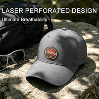 Gorras con Logotipo Personalizado, Diseño de Gorra Impermeable de Alto Rendimiento para Golf, Gorra de Béisbol Perforada, Transpirable, Deportiva, al por Mayor