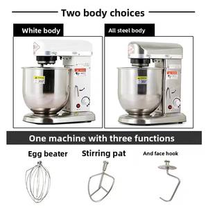 Professionele Grote Capaciteit Keukenhulp 3 In 1 7l Tribune Mixer Multifunctionele Brooddeegmixer Deegmixer Machine Voor Thuis - Product Image 2