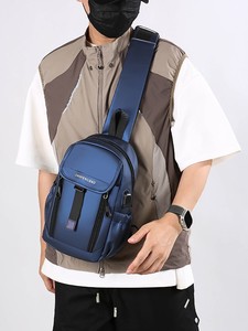 Trendy Business Student <b>Backpack</b> With Trolley Fixing <b>Strap</b> Water Resistant Laptop Bag for School Business Daily Use - Product Image 6