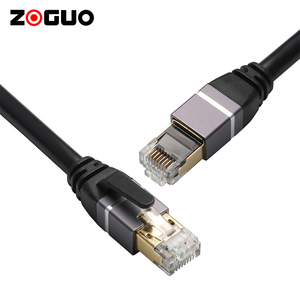 Chuyên nghiệp độ nét cao cat8 <span class=keywords><strong>LAN</strong></span> Cáp 5m đồng đen RJ45 Mạng Patchcord PVC Áo khoác đa năng cáp thông tin liên lạc - Product Image 4
