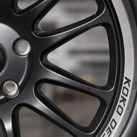Nouvelles jantes en alliage forgé YUE 2 pièces, noir mat avec lettrage argenté sur le rebord, multi-branches, jantes de course légères, personnalisées JDM Sport