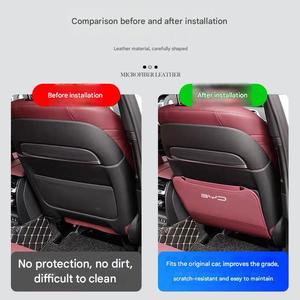 Alfombrilla antipatadas para asiento de coche de cuero para BYD Atto3 Sealion6 Sealion7, cubierta Destroyer Chator 05 Fragata 07, alfombrillas protectoras Dolphin - Product Image 4