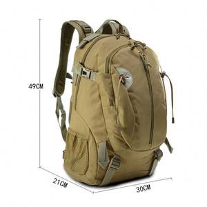 Sac à dos tactique multifonctionnel pour homme de grande capacité, fermeture éclair, design camouflage, pour le sport, la randonnée en plein air, polyester d'usine - Product Image 3