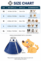 Collier de récupération pour chien et chat en tissu non tissé, anti-léchage, doux, respirant, réglable, pour protection post-opératoire, vente en gros