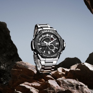 Reloj Deportivo SMAEL 8090 Electrónico Analógico Digital de Aleación, Relojes de Cuarzo, Resistente al Agua, Cronógrafo - Product Image 5