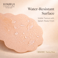 XINRUI Cache-tétons triangulaires en dentelle imperméables sans couture, autocollants adhésifs pour mariage, effet liftant pour femmes