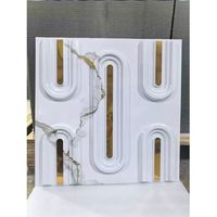 Luxuriöse Bogenförmige 3D-Dekorative PVC-Feuerfeste Wandpaneele U-Kurve Geprägt Individuelle Farbe TV-Hintergrund Hotel-Lobby Inneneinrichtung