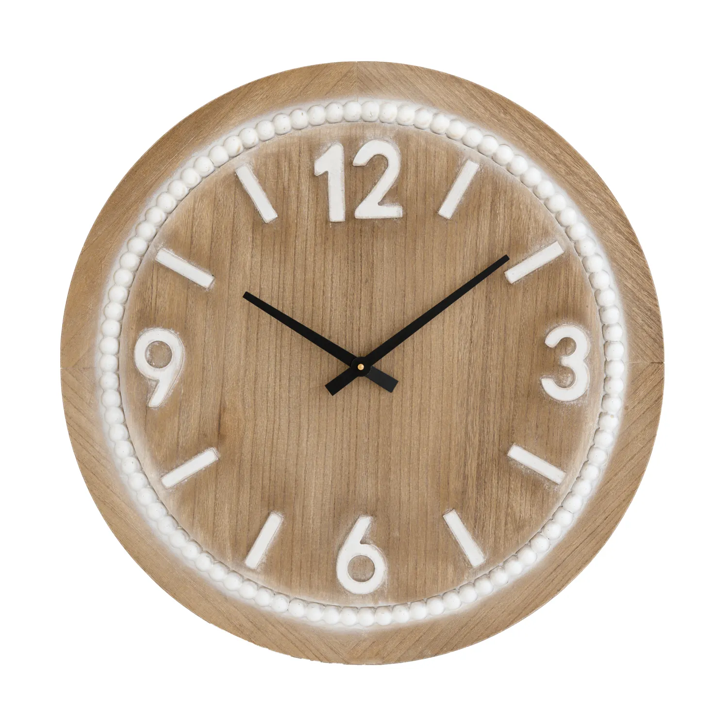 YUNFEI alimentato a batteria silenzioso semplice stile minimalista shabby chic numero orologio Decor per soggiorno cucina casa