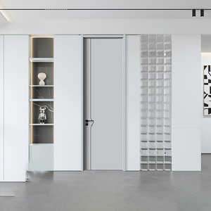 Porta WPC dal Design Moderno ed Ecologico con Serratura Magnetica Impermeabile in Legno-Plastica Direttamente dalla Fabbrica - Product Image 1