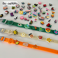 Collier pour animaux de compagnie (chats et chiens) en PVC réglable, étanche, de luxe, avec breloques en silicone personnalisées, tendance et modernes – Vente chaude du fabricant de mode