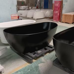 <span class=keywords><strong>Baignoire</strong></span> autoportante de luxe en pierre artificielle, ovale, moderne, pour hôtels, en surface solide - Product Image 2