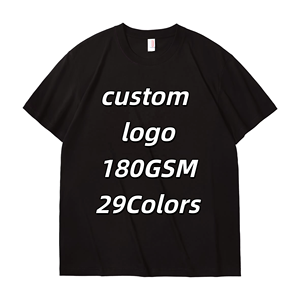 เสื้อยืดคอกลมผ้าฝ้าย 100% รับออกแบบโลโก้ ขายส่ง เสื้อเปล่าลำลองสำหรับผู้ชาย เนื้อผ้าหนา - Product Image 1