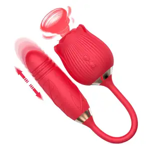 UAE Sexspielzeug saugen Stoß spielzeug Sex produkt Vibrations rotation für Frau Klitoris stimulation Rose Vibrator
