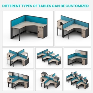 Custom Modern MDF Office Furniture Color Soundproof Call Center Workstation Insulator Cubicle Desk for Home Office & Workshop - Product Image 5