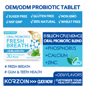 Produttore OEM ODM di Caramelle Orali Probiotiche, Integratori Orali, Probiotici per l'Alito, Gengive e Denti, Miglioramento del pH e Sistema Immunitario - Product Image 2