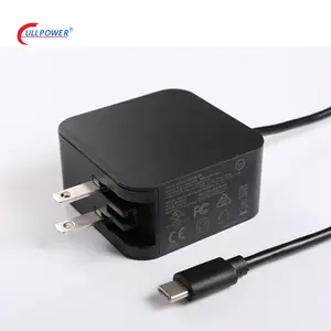 CUL CE KC PSE CCC globale Zertifikate 45W USB-C Supers chnell lade adapter 45W USB-C PD Schnell ladegerät mit 1.2M Typ C Kabel