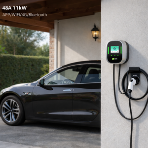 Cargador para Vehículos Eléctricos Zencar de 11 kW y 48 A, Tipo 1 NACS, Estación de Carga Rápida J1772, 110 V/240 V, Wallbox Inteligente con WiFi, APP y OCPP para Autos Eléctricos - Product Image 1
