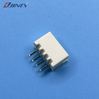 Connecteur de carte PCB 4 broches, pas de 2,0 mm, beige, avec support d'aiguille en laiton étamé, pour montage sur carte PH-4A