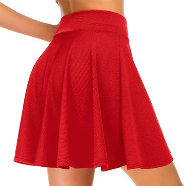 Women's Basic Versatile Stretchy Flared Casual Mini Skater Skirt Red Black Green Blue Short Skirt Plus Size 3XL Shorts