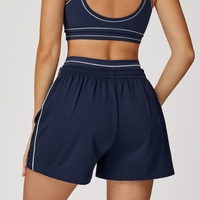 Shorts de sport pour femmes à séchage rapide, taille haute, décontractés, pour la course et l'entraînement, vêtements de sport OEM ODM B2B, shorts amples unis