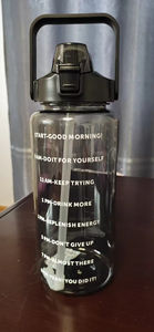Wholesale 2l Botella De Agua Bpa Free Sport Clear <b>Plastic</b> Motivational Water Bottles With Time Marker and Straw - Product Image 6