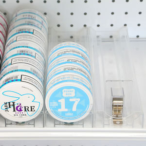 Système de poussoir d'étagères pour sachets de nicotine, à actionnement automatique, pour la classification et la publicité en supermarché - Product Image 5