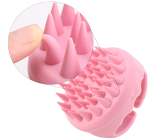 Masajeador de cuero cabelludo, cepillo de champú suave, depurador de cuero cabelludo, cepillo de lavado de cabello para el crecimiento del cabello y el cuidado del cuero cabelludo - Product Image 4