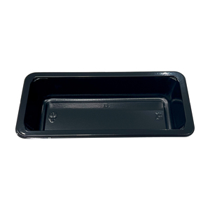 Barquettes CPET de petite taille pour avions Emirates, blanches et noires, pour emballages de <span class=keywords><strong>repas</strong></span> prêts à consommer, contenants alimentaires en plastique CPET pour les <span class=keywords><strong>repas</strong></span> en vol - Product Image 4