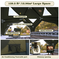 Tente pneumatique Coody Hub Station Air - Grande tente gonflable verte pour le camping familial en plein air
