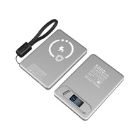 Batterie externe magnétique sans fil 3 en 1 5000mAh 10000mAh avec écran TFT