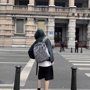 Custom Plush <b>Backpacks</b> Fashionable Designer <b>Backpack</b> Winter Fluffy School Bag Girls Faux Fur <b>Backpack</b> - Product Image 2