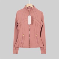 Veste de yoga respirante à col montant et coupe ajustée, best-seller - Haut de sport à manches longues pour la course à pied