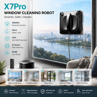 X7PRO, робот для протирания окон, базовая станция, бесщеточный двигатель, Управление приложениями-Электрический бытовой Автоматический робот для очистки окон