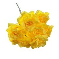 Großhandel Hochwertige Künstliche Rosen in Verschiedenen Farben 9-Zweige Hochzeits- und Valentinstags-Blumenstrauß - Handgefertigt