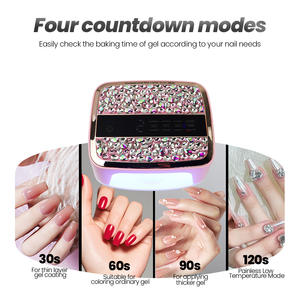 Lampe à <span class=keywords><strong>ongles</strong></span> <span class=keywords><strong>UV</strong></span> LED portable haute puissance 168W, machine à <span class=keywords><strong>ongles</strong></span> en plastique durable, séchage rapide, <span class=keywords><strong>appareil</strong></span> de photothérapie 110-240V 365nm - Product Image 2