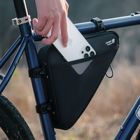 ROCKBROS-Sacoche de vélo triangulaire pour vélo, sac de vélo, tube supérieur, pochette triangulaire