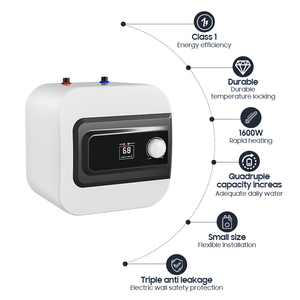 Chauffe-eau électrique domestique 1,6 kW avec réservoir de 8 L et 15 L, type Geyser, pour salons de coiffure et douches - Product Image 2