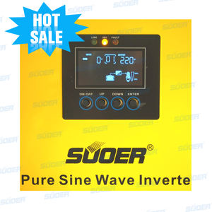 อินเวอร์เตอร์ไฮบริดพลังงานแสงอาทิตย์ <span class=keywords><strong>Suoer</strong></span> 12v 1500VA <span class=keywords><strong>1000W</strong></span> 1000 วัตต์ 1KW 3KW 5KW พร้อมเครื่องชาร์จไฟฟ้ากระแสสลับ 20A อินเวอร์เตอร์คลื่นไซน์บริสุทธิ์ - Product Image 4