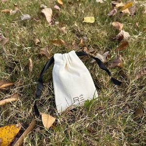 Bolsa de Algodón Ecológica Personalizada de Alta Calidad con Logotipo y Cinta Negra, Bolsa Portátil de Algodón para Joyería - Product Image 2