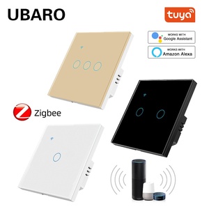 Interrupteur Zigbee de type 86, application intelligente Tuya, commande vocale, minuterie à distance, marche/arrêt, panneau en verre trempé Alice - Product Image 3