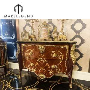 Meubles de salon de luxe au prix fabricant, ensembles de meubles en bois brun royal avec armoire de rangement - Product Image 2