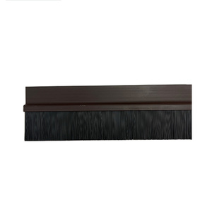 Karet Segel Pintu Jendela Kelas Industri, Strip Penutup Celah Bawah, Dapat Disesuaikan, OEM, Bulu Nilon, Braket Paduan Aluminium, Harga Murah - Product Image 6