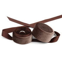 Boîte à bijoux haut de gamme personnalisée petite coquille anneau boucles d'oreilles boîte d'emballage créatif en velours pour bijoux avec ruban