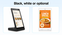 Kiosque de commande automatique pour restaurant, tablette Android 10,1 pouces en forme de L, vertical, pour menu numérique et commande par code QR