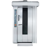 Équipement de boulangerie professionnel robuste en acier inoxydable Four rotatif à 32 plateaux pour carburant diesel
