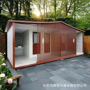 Toilettes portables en panneaux sandwich, design minimaliste, écologiques, pour les attractions touristiques - Product Image 4