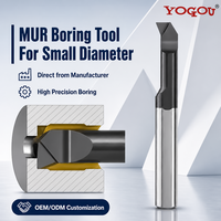 Outil de micro-perçage MUR pour acier trempé, outils de perçage pour petits trous sur tour CNC, usinage de précision, carbure cémenté, économique, rigide