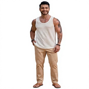 Débardeurs de sport, singlet de musculation, coton, fibre de coton, gilets de sport, débardeur d'entraînement pour homme, prix de gros - Product Image 1