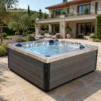 LOVIA Spa Luxe Baignoires et Jacuzzis d'extérieur Écoénergétiques Vente en gros Jacuzzi d'extérieur avec 2 transats
