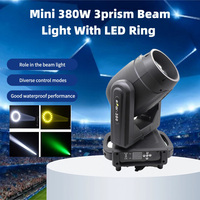 BAQI - Luz de Escenario LED de Alta Luminosidad de 380 W, Cabezal Móvil, 13 Colores, Gobo, IP33, DMX512, Activación por Sonido, Profesional para Eventos y DJ